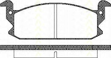 TRISCAN 811041122 Комплект гальмівних колодок, дискове гальмо