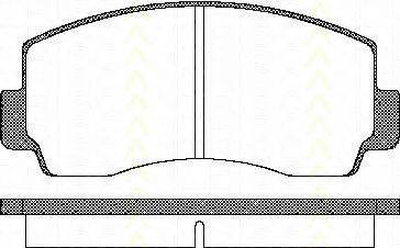 TRISCAN 811042021 Комплект гальмівних колодок, дискове гальмо