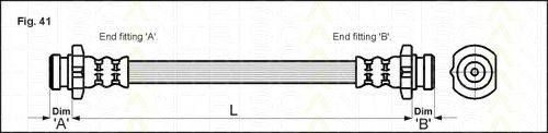 TRISCAN 815014230 Гальмівний шланг