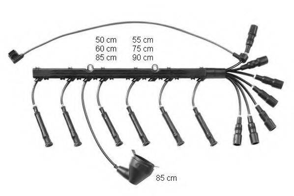 BMW 12 12 1 720 530 Комплект дротів запалювання