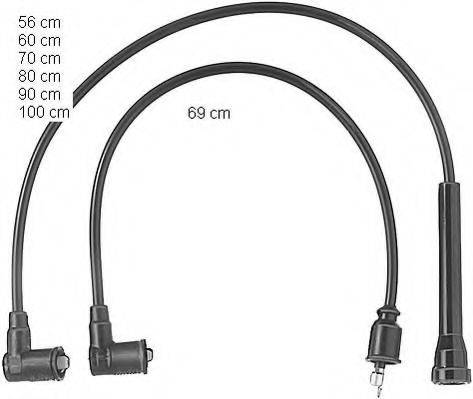 BMW 12 12 1 361 218 Комплект дротів запалювання