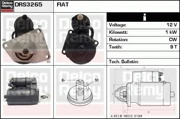 DELCO REMY DRS3265 Стартер