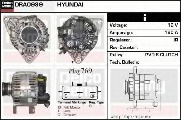 DELCO REMY DRA0989