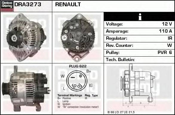 DELCO REMY DRA3273