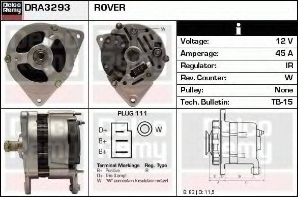 DELCO REMY DRA3293