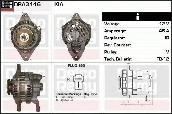 DELCO REMY DRA3446
