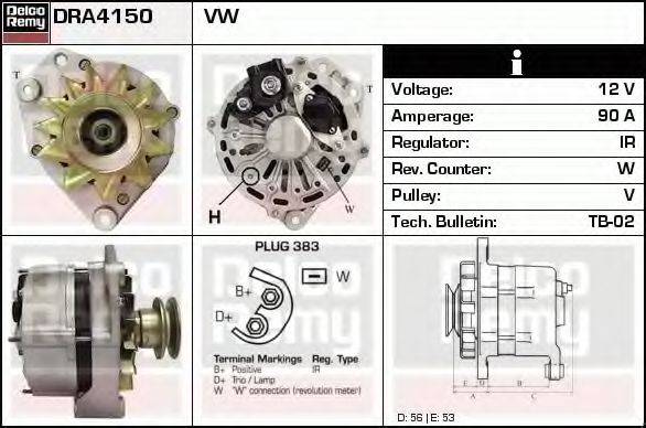 DELCO REMY DRA4150