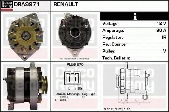 DELCO REMY DRA9971