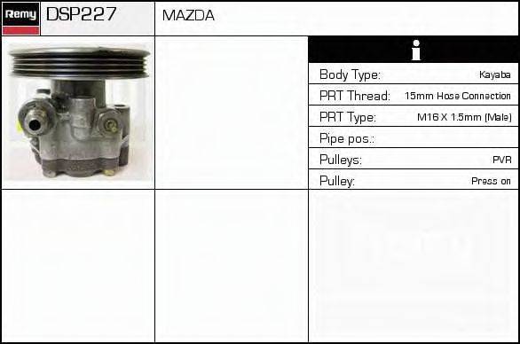 DELCO REMY DSP227 Гідравлічний насос, кермо