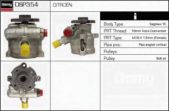 DELCO REMY DSP354 Гідравлічний насос, кермо