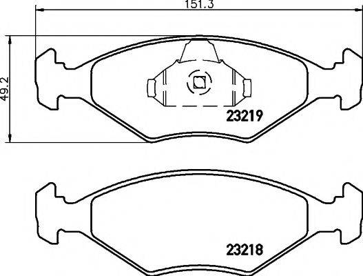 PAGID T1147 Комплект гальмівних колодок, дискове гальмо