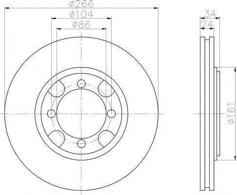 MITSUBISHI MB366439 гальмівний диск