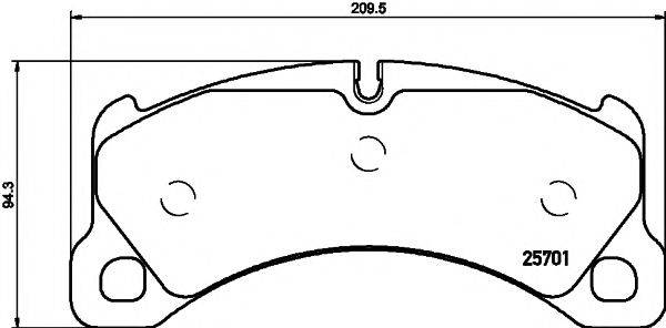 PAGID T2342 Комплект гальмівних колодок, дискове гальмо