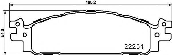 PAGID T2475 Комплект гальмівних колодок, дискове гальмо