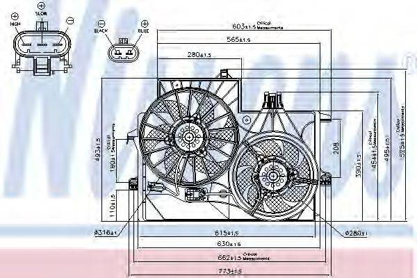 NISSENS 85201 Вентилятор, охолодження двигуна