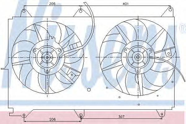 TOYOTA 16361-28050 Вентилятор, охолодження двигуна