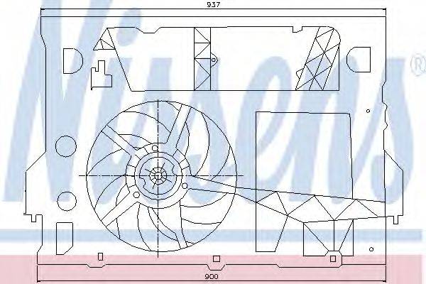 NISSAN 77 01 206 691 Вентилятор, охолодження двигуна