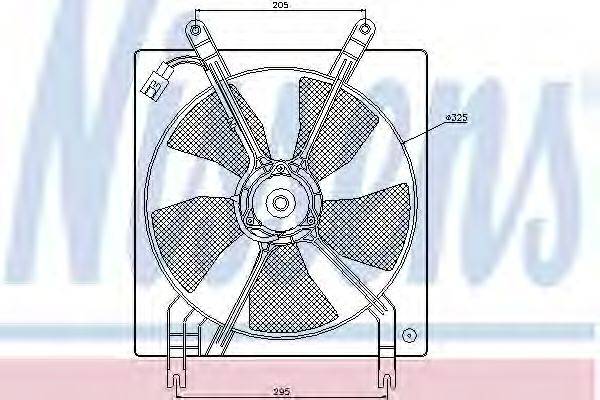 NISSENS 85447 Вентилятор, охолодження двигуна