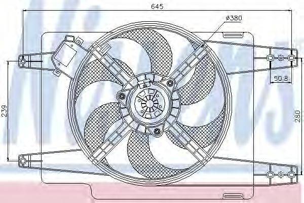 LANCIA 46544781 Вентилятор, охолодження двигуна