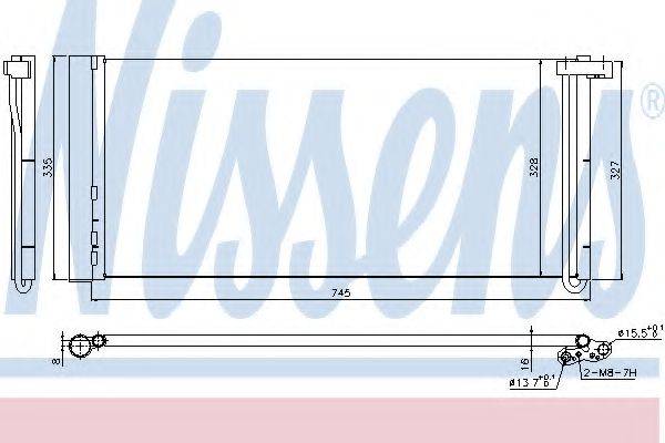 NISSENS 940358 Конденсатор, кондиціонер