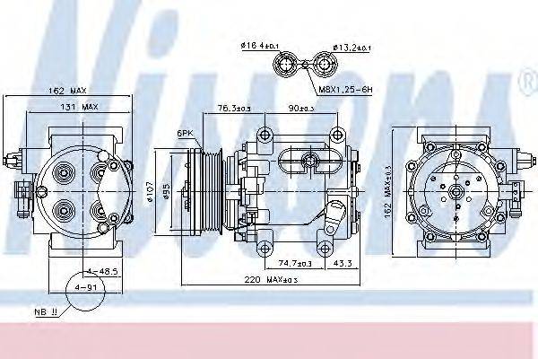 NISSENS 89239 Компресор, кондиціонер