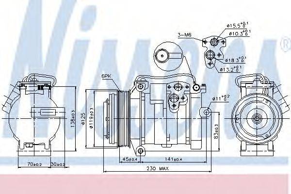 NISSENS 89315 Компресор, кондиціонер