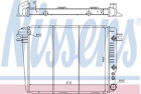 NISSENS 60625 Радіатор, охолодження двигуна