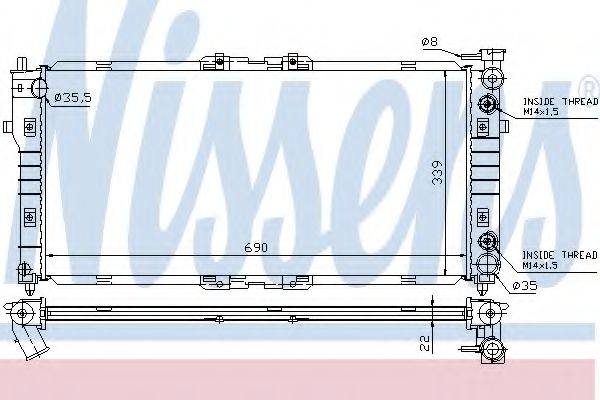 NISSENS 62393A Радіатор, охолодження двигуна