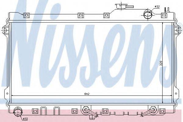 NISSENS 62447 Радіатор, охолодження двигуна