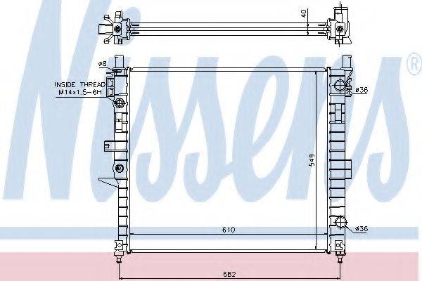 NISSENS 62787A Радіатор, охолодження двигуна