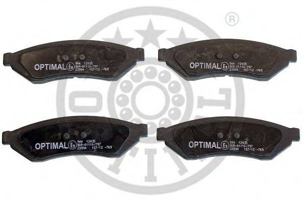 OPTIMAL 12435 Комплект гальмівних колодок, дискове гальмо