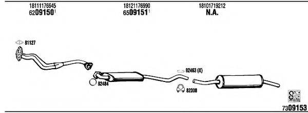 WALKER BW31601 Система випуску ОГ