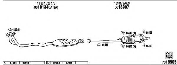 WALKER BW31853 Система випуску ОГ