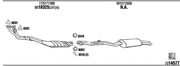 WALKER BW32516A Система випуску ОГ