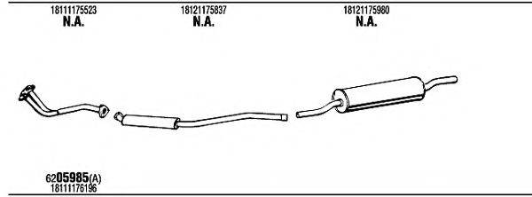 WALKER BW50104 Система випуску ОГ