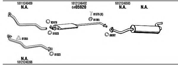 WALKER BW51819 Система випуску ОГ