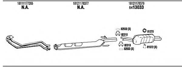 WALKER BW52811A Система випуску ОГ