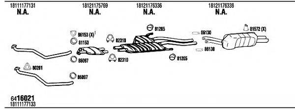 WALKER BW53503 Система випуску ОГ