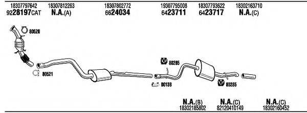 WALKER BWH25466A Система випуску ОГ