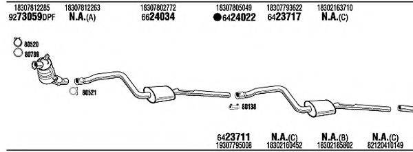 WALKER BWH25466CA Система випуску ОГ