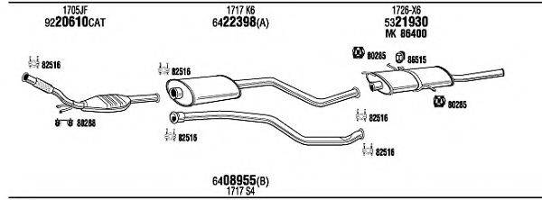 WALKER CI16060 Система випуску ОГ