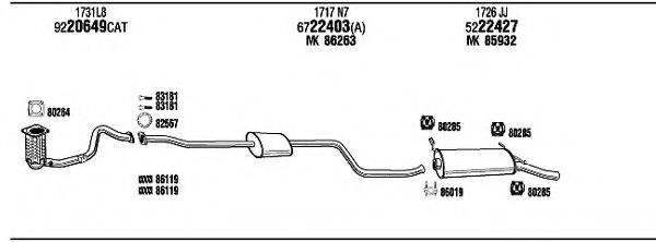 WALKER CI16076 Система випуску ОГ