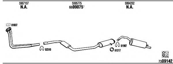 WALKER FI61214 Система випуску ОГ