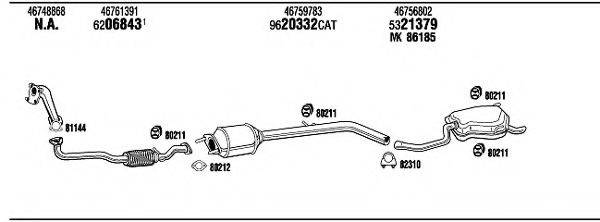 WALKER FI65050 Система випуску ОГ