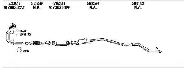 WALKER FIH26660BB Система випуску ОГ