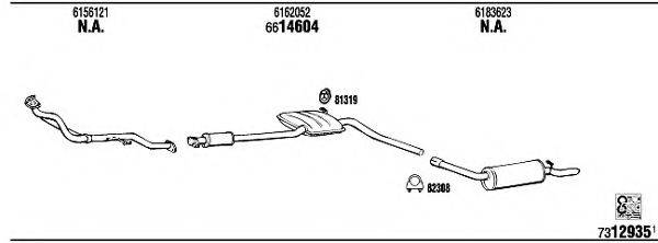 WALKER FO60331 Система випуску ОГ