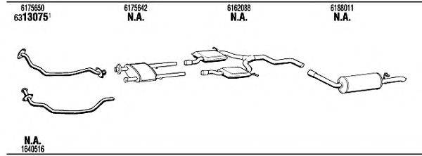 WALKER FO60367 Система випуску ОГ