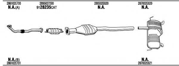 WALKER HYH18210A Система випуску ОГ