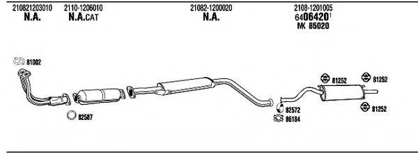 WALKER LD40023B Система випуску ОГ