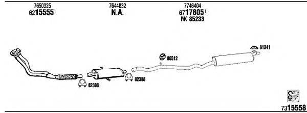 WALKER LN40006 Система випуску ОГ